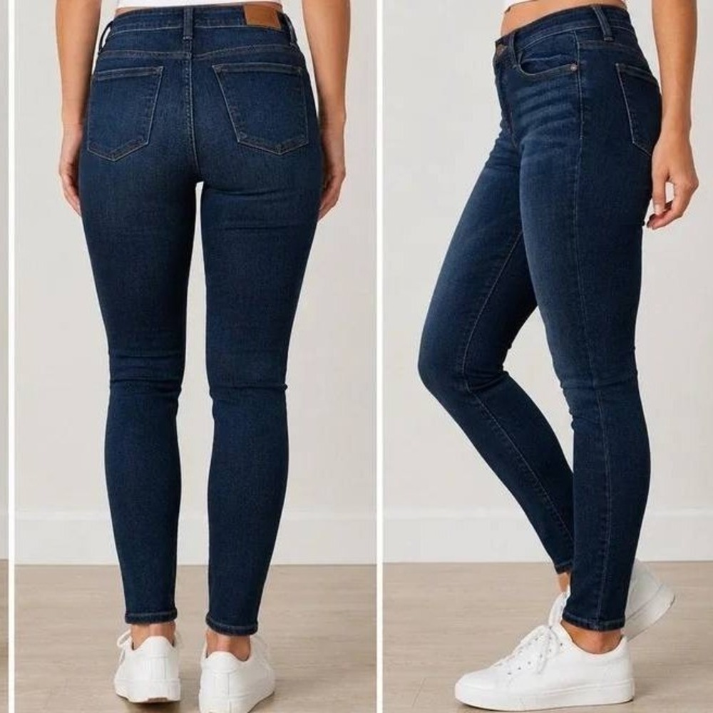 Judy Blue Dark Wash Skinny Jeans Size 9/29 Mid Rise JB82110DK Stretch Denim